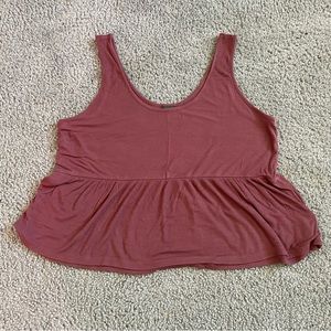 Cropped Tank Top from Wild Fable | Mauve Color | Size Medium